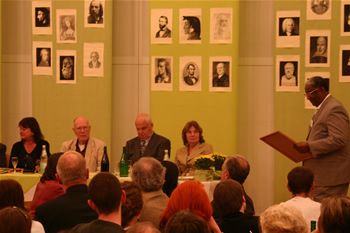 29. Joe Neal presents gift to Lyn